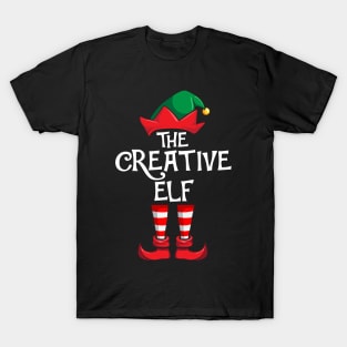 Creative Elf Matching Family Christmas T-Shirt